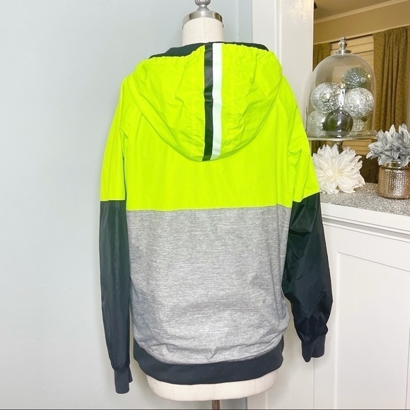 Victoria’s Secret Pink Anorak Windbreaker Neon Green - Picture 5 of 11